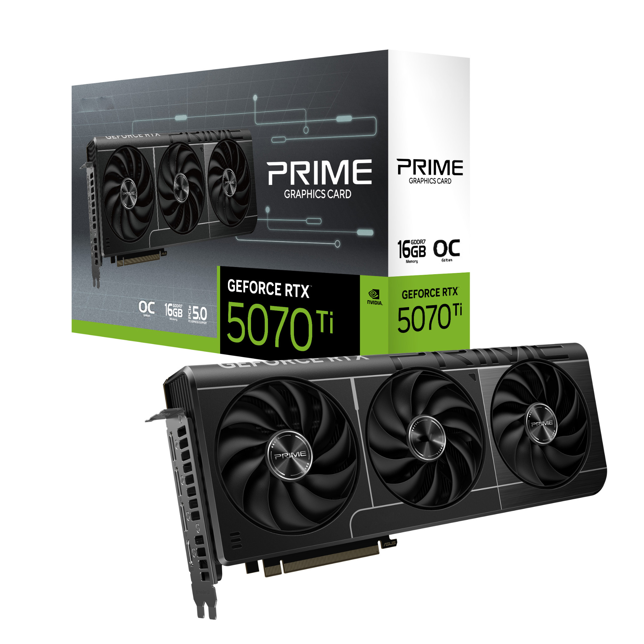Triple Fan Gaming Graphics Card 16Gb - Новая видеокарта PRIME GeForce RTX 5070