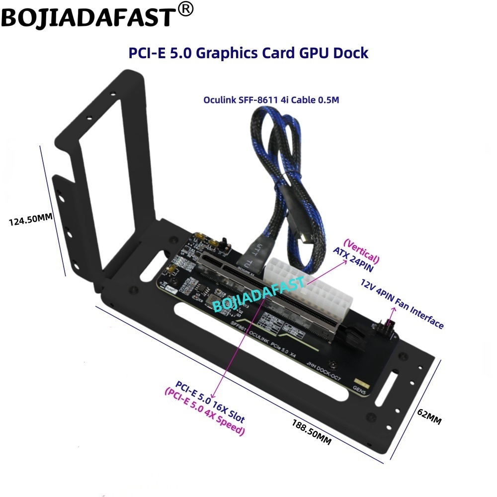 Адаптерная карта PCI-E 5.0 16X – обзор и цена Oculink Egpu Dock Graphics Card
